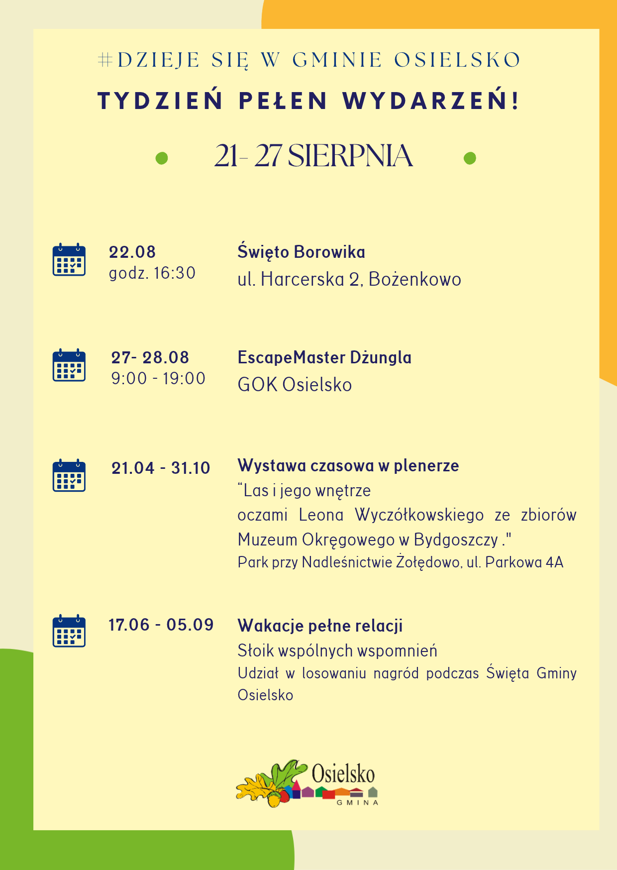 # Dzieje się w&nbsp;Gminie Osielsko