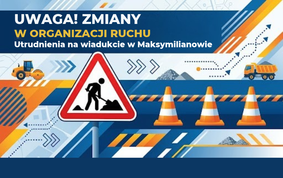 Utrudnienia w ruchu na wiadukcie w Maksymilianowie
